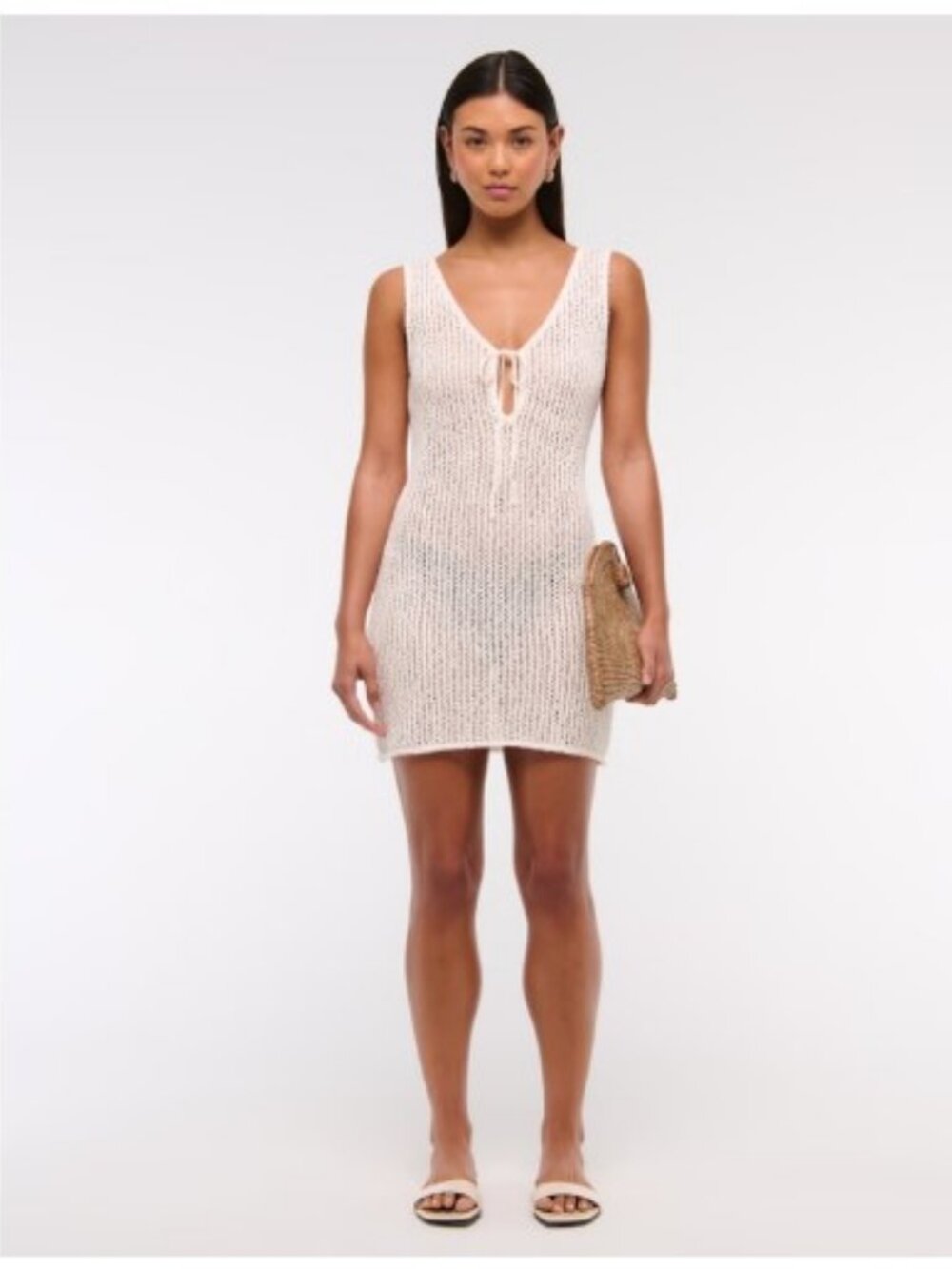 Abercrombie Cream Knit Beach Cover-Up - S
